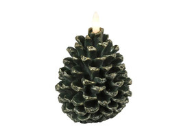 Vihreä 9 x 13,5cm, LED-käpykynttilä (ajastin)