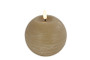 Beige Ø10cm M LED-pallokynttilä (ajastin)