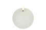 Valkoinen Ø10cm M LED-pallokynttilä (ajastin)