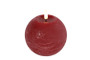 Punainen Ø10cm M LED-pallokynttilä (ajastin)
