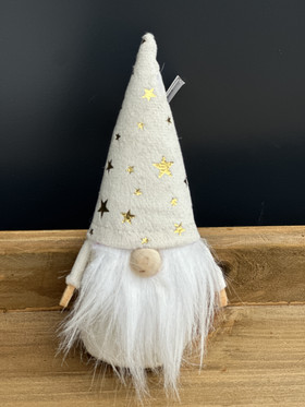 Tonttu Rufus valkoinen XS 14cm