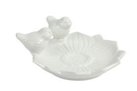 Lintukylpy Fleuri, valkoinen 21,5cm