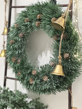 Havukranssi kävyillä, vihreä 40cm