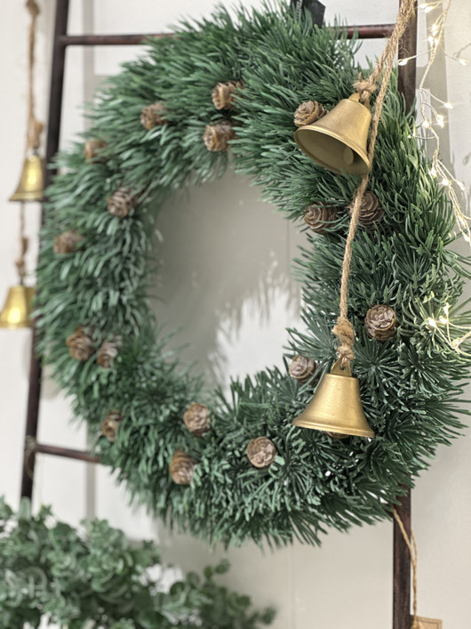 Havukranssi kävyillä, vihreä 40cm