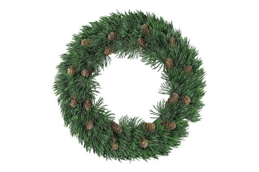 Havukranssi kävyillä, vihreä 40cm