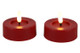 Punainen iso (2kpl) Ø6,7cm LED-tuikkukynttilä (ajastin)