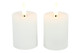 Valkoinen (2kpl) Ø5 x 9cm LED-lyhtykynttilä (ajastin)