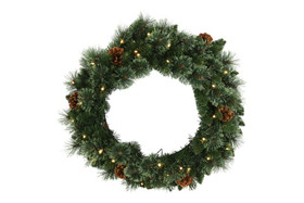 Havukranssi, LED-valoilla vihreä 60cm