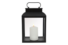 Tiber LED-lyhty L, musta 30 cm (ajastin)