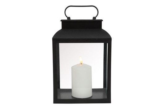 Tiber LED-lyhty L, musta 30 cm (ajastin)