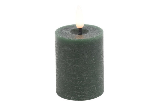 Tummanvihreä (2kpl) Ø5 x 9cm LED-lyhtykynttilä (ajastin)