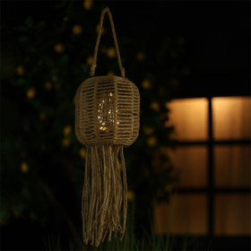 Aurinkokenno Dagmar kartio, natural juuttia (IP44) 25cm