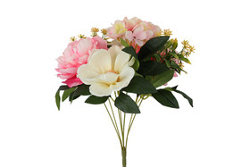 Magnolia-Pioni kimppu Sophia, pinkki x7 42cm