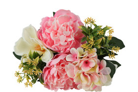 Magnolia-Pioni kimppu Sophia, pinkki x7 42cm