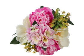 Magnolia-Pioni kimppu Sophia, tummanpinkki x7 42cm