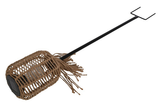 Aurinkokennotikku Onora ovaali, natural juuttia (IP44) 90cm
