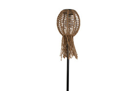 Aurinkokennotikku Onora, natural juuttia (IP44) 90cm