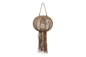 Aurinkokenno Onora pyöreä, natural juuttia (IP44) 23,5cm
