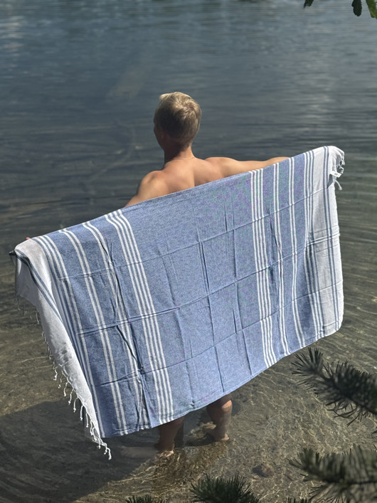 AURA 300g ECO, sininen 90x170cm , Hamam pyyhe