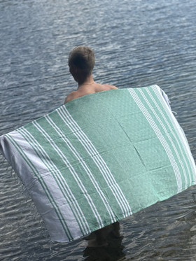 AURA 300g ECO, vihreä 90x170cm , Hamam pyyhe