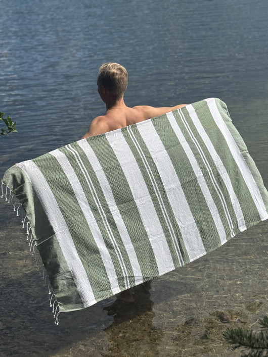 BASK 300g ECO, vihreä 90x170cm , Hamam pyyhe