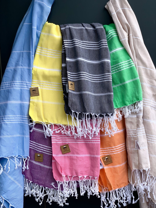 COSY 260g, musta, 100x180cm, Hamam pyyhe (ripustuslenkki)