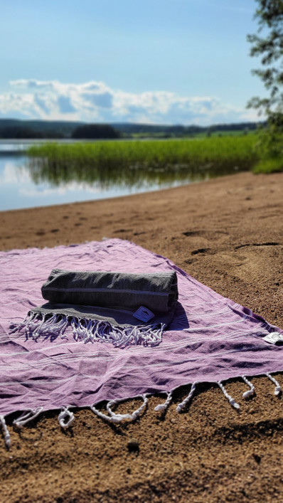 COSY 260g, musta, 100x180cm, Hamam pyyhe (ripustuslenkki)