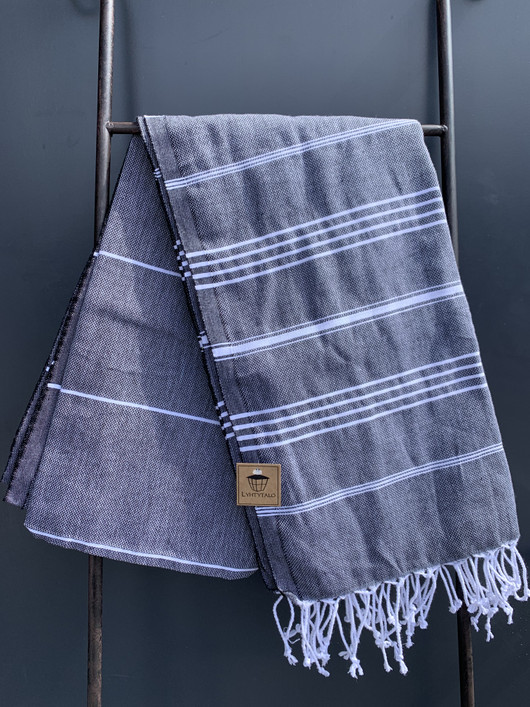 COSY 260g, musta, 100x180cm, Hamam pyyhe (ripustuslenkki)