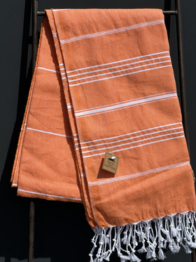 COSY 260g, oranssi, 100x180cm , Hamam pyyhe (ripustuslenkki)