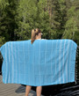 COSY 260g, turkoosi, 100x180cm , Hamam pyyhe (ripustuslenkki)