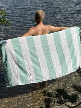 FLOW 300g ECO, minttu 90x170cm , Hamam pyyhe