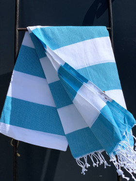 JOY 260g, turkoosi/valkoinen, 100x180cm , Hamam pyyhe 