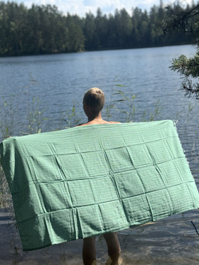 PURE 300g ECO, vihreä 90x170cm , Hamam pyyhe