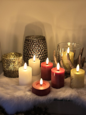 LED-lyhtykynttilä (2kpl) 9cm (ajastin)