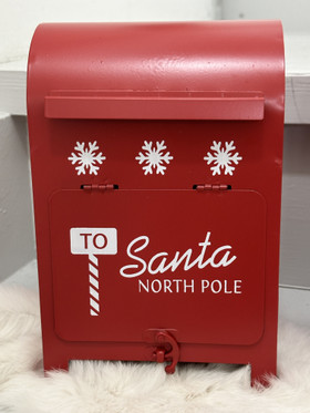 Jouluinen postilaatikko 23cm, metallia
