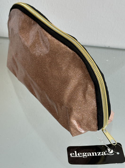 Toilettipussi Glitter ruusukulta 25 x 14cm