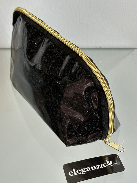 Toilettipussi Glitter musta 25 x 14cm