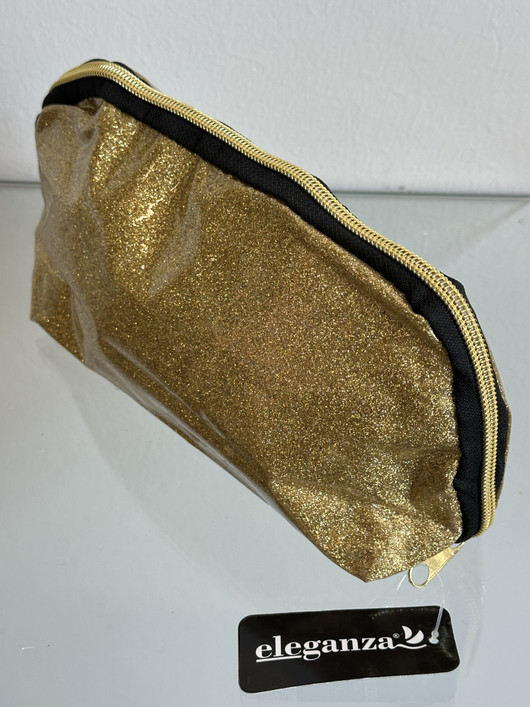 Toilettipussi Glitter kulta 25 x 14cm