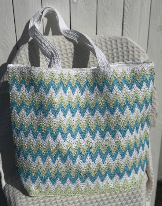 Rantakassi Tropic turkoosi/vihreä 47 x 38cm