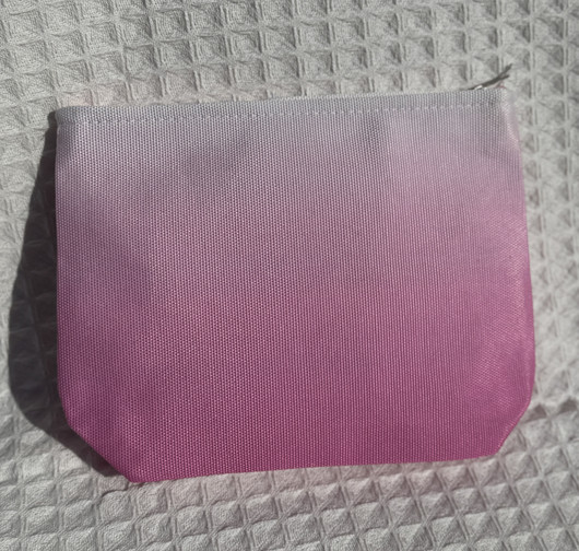Toilettipussi Sunset vaaleanpunainen liukuvärjätty 22 x 16cm