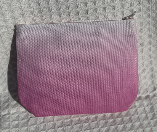 Toilettipussi Sunset vaaleanpunainen liukuvärjätty 22 x 16cm