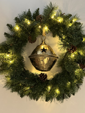 Havukranssi, LED-valoilla vihreä 60cm