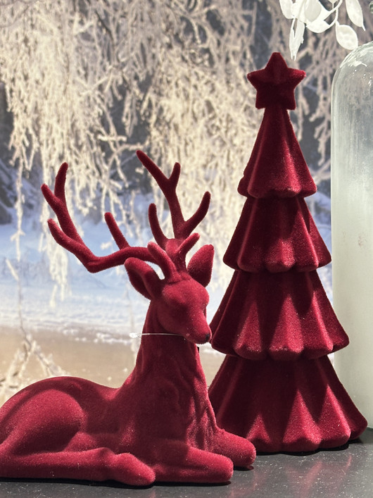 Joulukuusi Mea, punainen 30 x 13cm