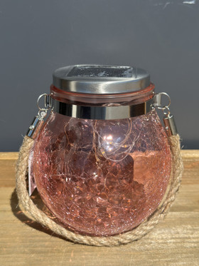 Aurinkokennolyhty, särölasi 14 x 12cm