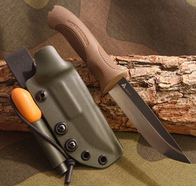 Rokka Knives Korpisoturi + Tuppi Ranger Green 
