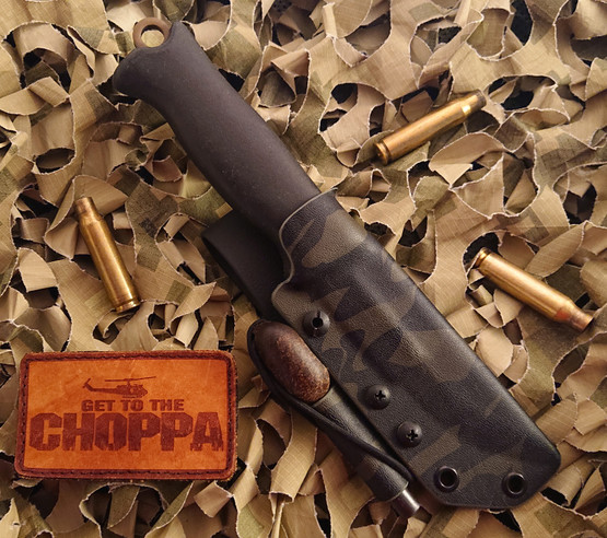 Varusteleka Jääkäripuukko 110 Tuppi MultiCam Black 