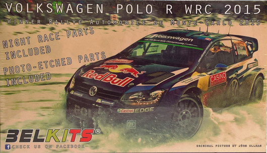 VW Polo R WRC 2015 (Winner Rallye Monte-Carlo), 1:24 (pidemmällä toimitusajalla)