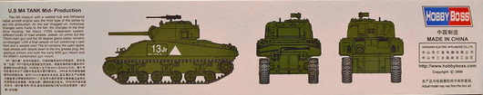 U.S. M4 Tank Mid-Production 1:48 (pidemmällä toimitusajalla)