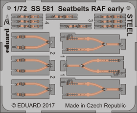 Seatbelts RAF Early (steel), 1:72