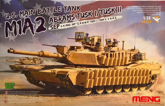 U.S. Main Battle Tank M1A2 SEP Abrams Tusk I  Tusk II, 1:35 (pidemmällä toimitusajalla)